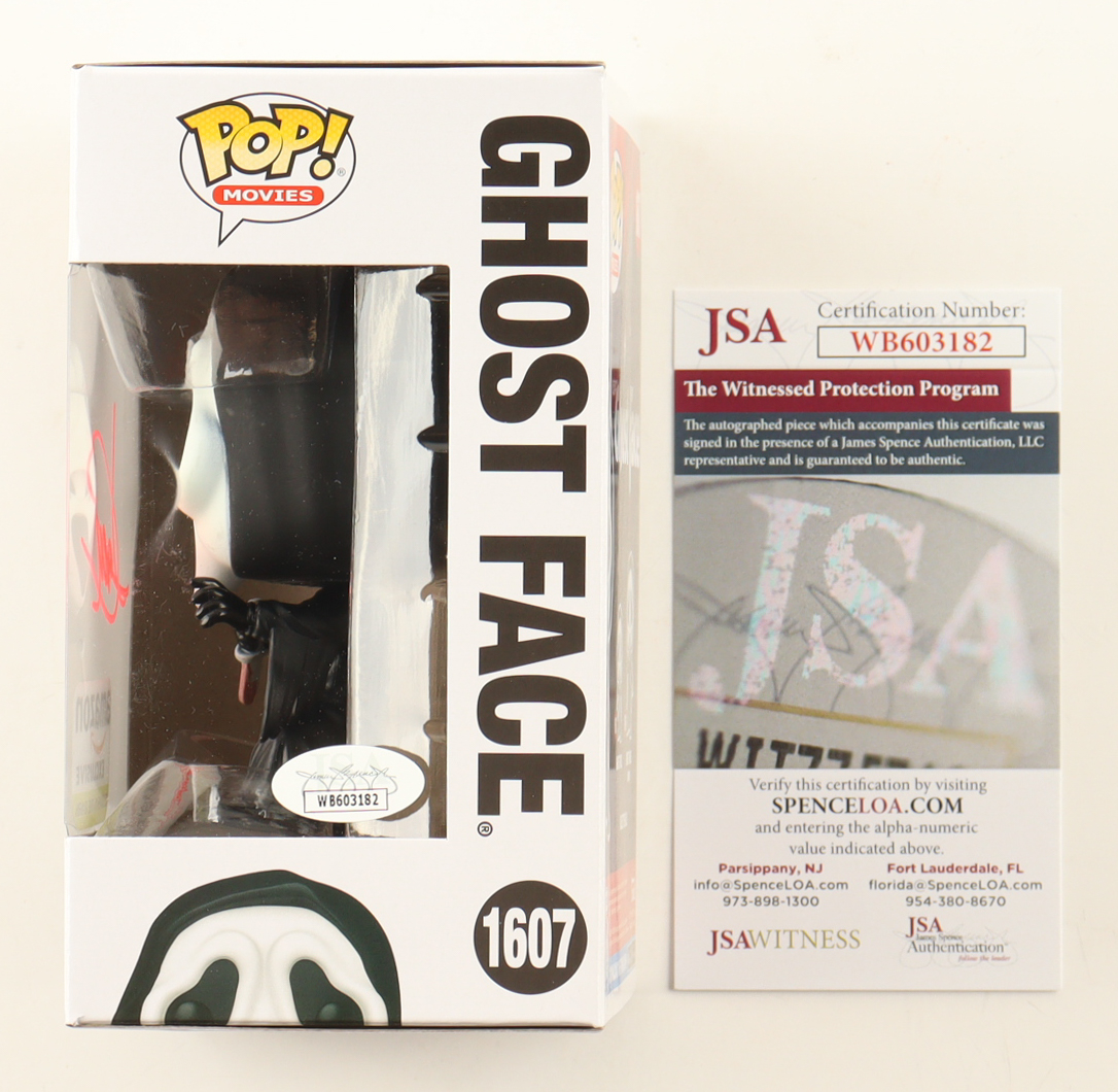 Jack Quaid Signed "Ghost Face" #1607 Ghost Face Funko Pop! Vinyl Figure (JSA) at PristineAuction.com Jack Quaid Signed "Ghost Face" #1607 Ghost Face Funko Pop! Vinyl Figure (JSA) at PristineAuction.com