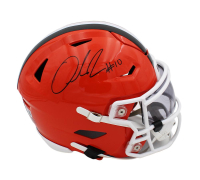 Quinshon Judkins Signed Browns Mid-Size SpeedFlex Helmet With Visor (Beckett) at PristineAuction.com