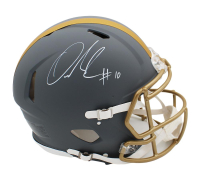 Quinshon Judkins Signed Browns Full-Size Authentic On-Field Slate Alternate Speed Helmet (Beckett) at PristineAuction.com