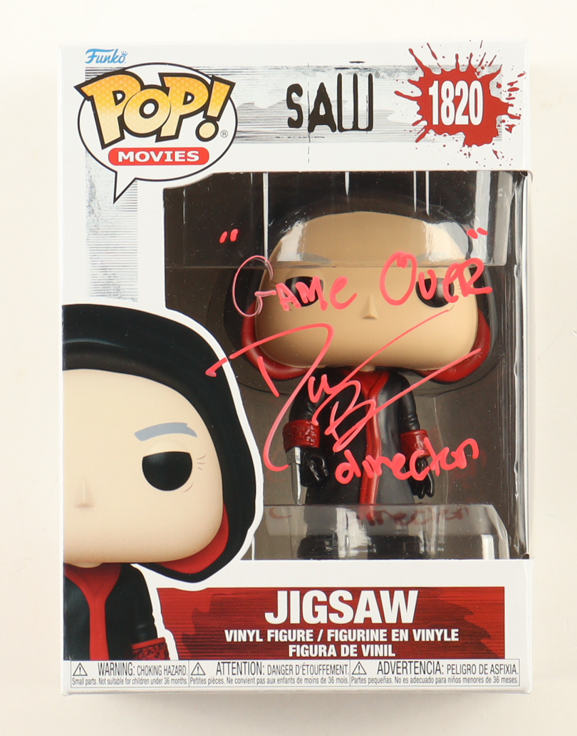 Darren Lynn Bousman Signed "Saw" #1820 Jigsaw Funko Pop! Vinyl Figure Inscribed "Game Over" & "Director" (JSA) at PristineAuction.com Darren Lynn Bousman Signed "Saw" #1820 Jigsaw Funko Pop! Vinyl Figure Inscribed "Game Over" & "Director" (JSA) at PristineAuction.com