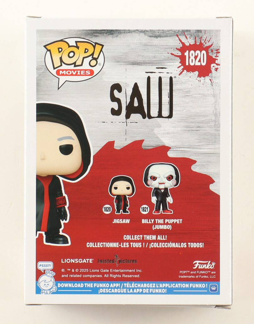 Darren Lynn Bousman Signed "Saw" #1820 Jigsaw Funko Pop! Vinyl Figure Inscribed "Game Over" & "Director" (JSA) at PristineAuction.com Darren Lynn Bousman Signed "Saw" #1820 Jigsaw Funko Pop! Vinyl Figure Inscribed "Game Over" & "Director" (JSA) at PristineAuction.com