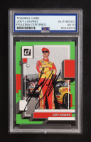 Joey Logano Signed 2023 Donruss Lime Green #44 (PSA) at PristineAuction.com