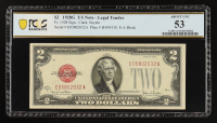 1928-G U.S. $2 Legal Tender Note, Red Seal - Fr. 1508 (EA Block) Signed: Clark / Snyder (PCGS About Unc 53) at PristineAuction.com
