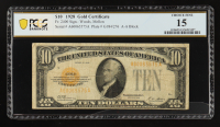 1928 U.S. $10 Gold Certificate - Fr. 2400 (AA Block) Signed: Woods / Mellon (PCGS Choice Fine 15) at PristineAuction.com