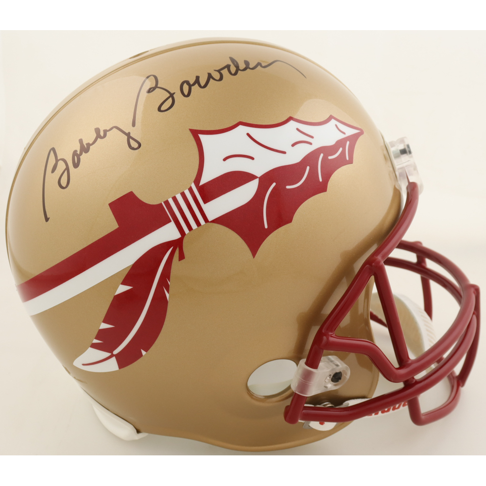 FSU Football Team Issue Cleats Autographed by Bobby Bowden Amazon.com: Bobby Bowden & Jimbo Fisher Signed Football  main image 2