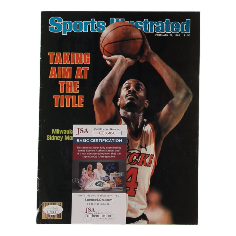 Sidney Moncrief Signed 1982 Sports Illustrated Magazine Cover (JSA) at PristineAuction.com Sidney Moncrief Signed 1982 Sports Illustrated Magazine Cover (JSA) at PristineAuction.com