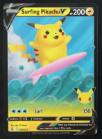 Pikachu V Surfing 2021 Pokemon Celebrations URR #008 at PristineAuction.com