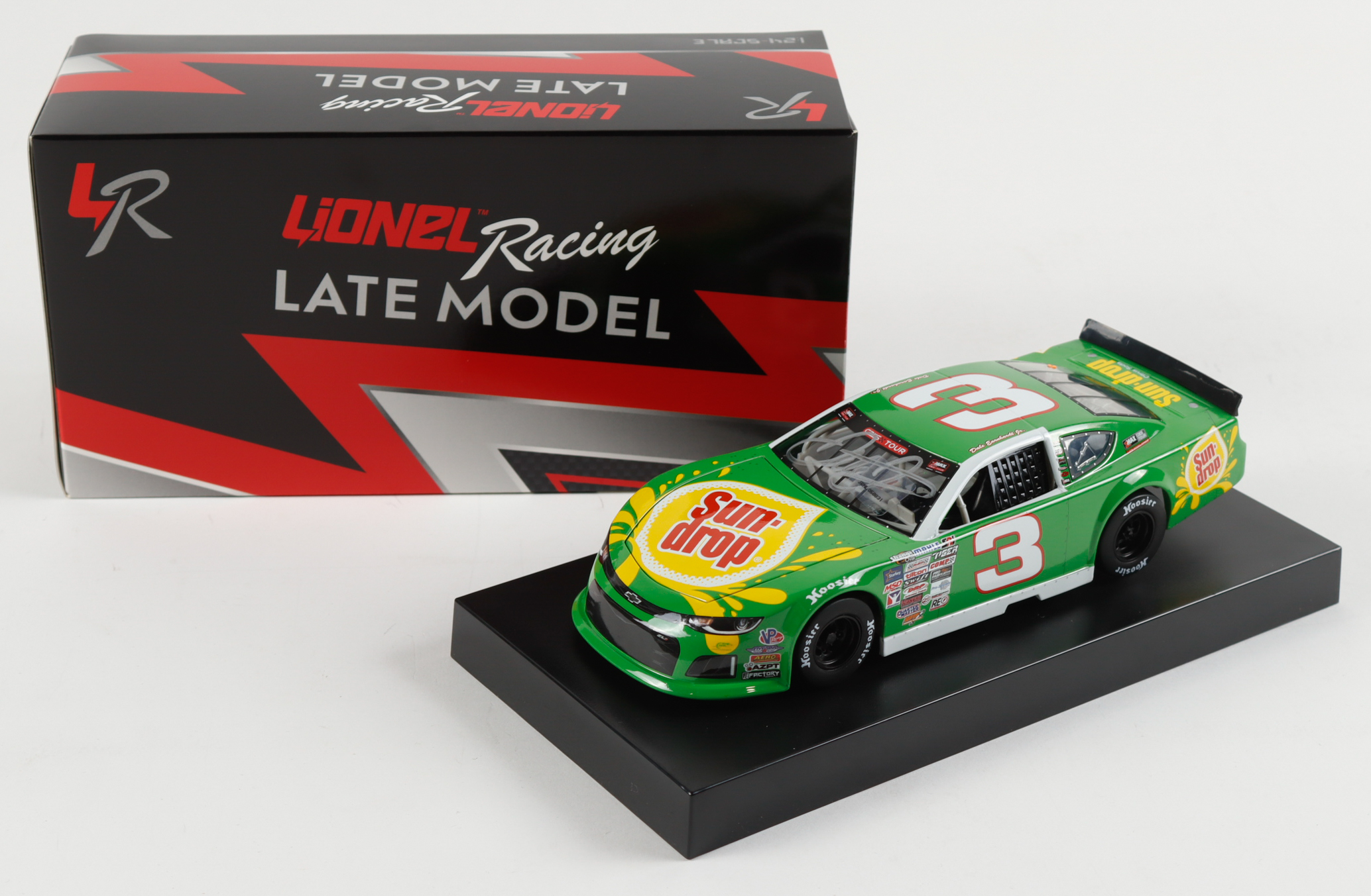Dale Earnhardt Jr. Signed 2024 #3 SunDrop Late Model I 1:24 Diecast Car (JR Motorsports) at PristineAuction.com Dale Earnhardt Jr. Signed 2024 #3 SunDrop Late Model I 1:24 Diecast Car (JR Motorsports) at PristineAuction.com