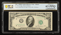 1950-B U.S $10 Federal Reserve Note, Atlanta - Fr. 2012-F (FB Block) Signed: Priest / Anderson (PCGS Choice Unc 63 PPQ) at PristineAuction.com