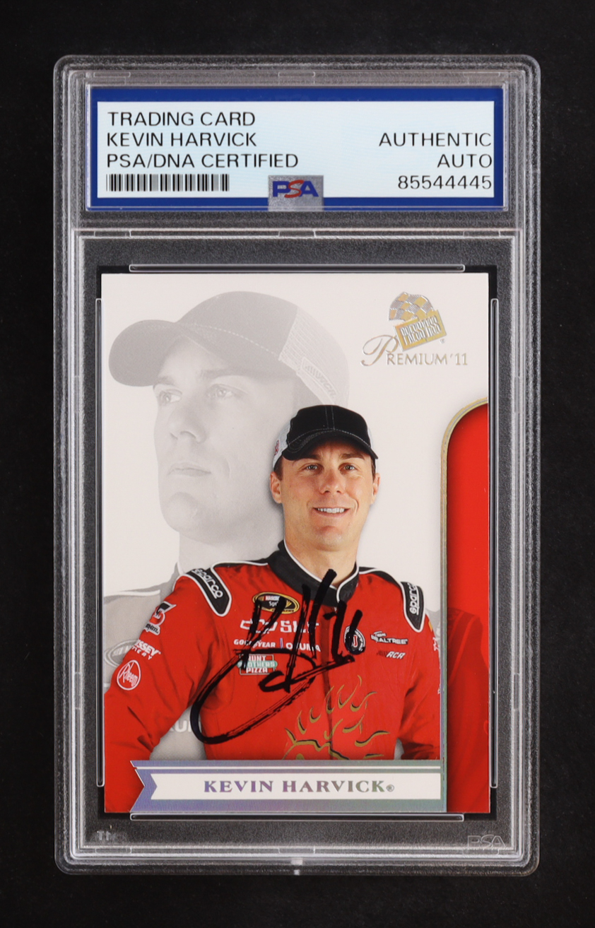 Kevin Harvick Signed 2011 Press Pass Premium Contenders #16 (PSA) at PristineAuction.com Kevin Harvick Signed 2011 Press Pass Premium Contenders #16 (PSA) at PristineAuction.com