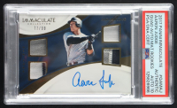 Aaron Judge 2017 Immaculate Collection Immaculate Quad Autograph Materials Rookie #12 #77/99 RC (PSA Authentic | Auto 10) at PristineAuction.com