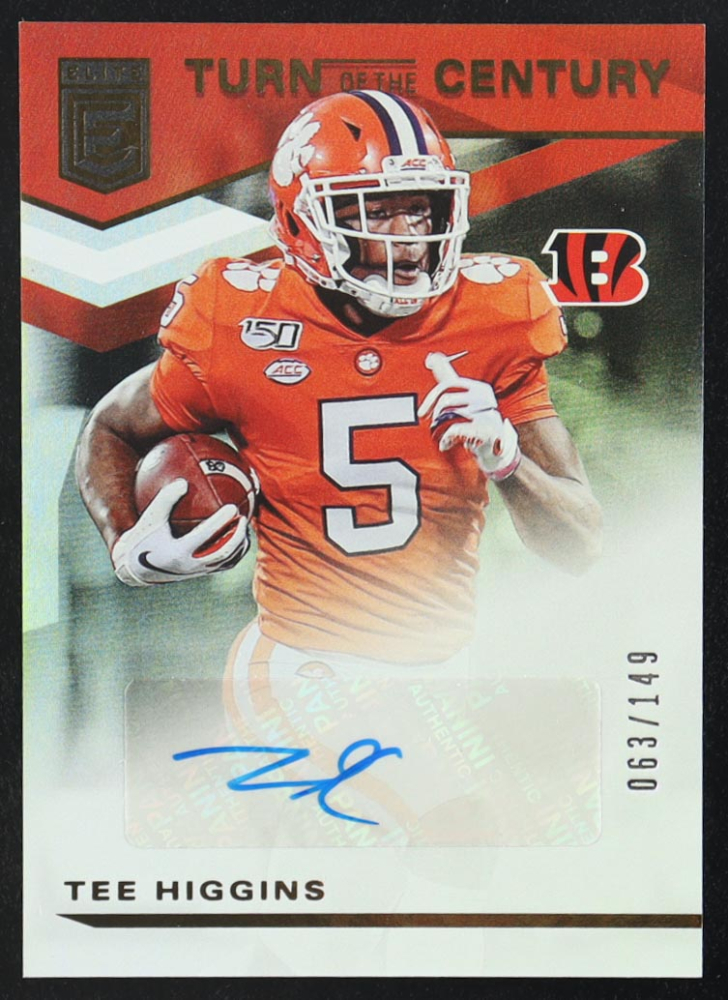 Tee Higgins 2020 Panini Donruss Elite Turn Of The Century Autographs #TC-TH RC #063/149