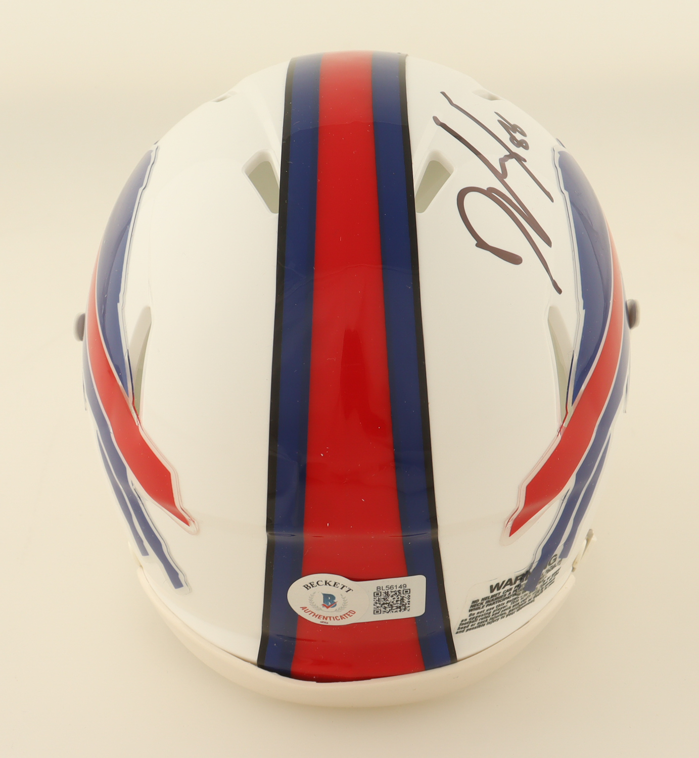 Dawson Knox Signed Bills Speed Mini Helmet (Beckett) at PristineAuction.com Dawson Knox Signed Bills Speed Mini Helmet (Beckett) at PristineAuction.com