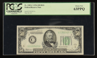 1934 U.S. $50 Federal Reserve Note, Philadelphia - Fr. 2102-C Signed: Julian / Morgenthau (PCGS Choice New 63 PPQ) at PristineAuction.com