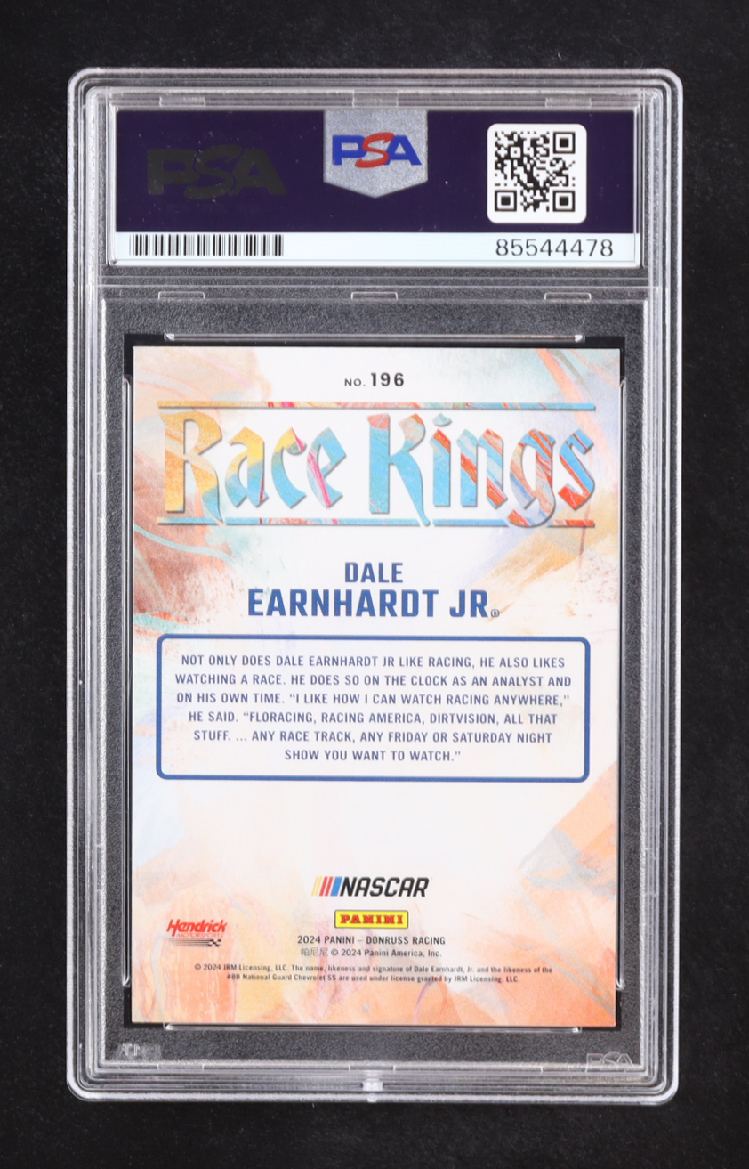 Dale Earnhardt Jr. Signed 2024 Donruss RK #196 (PSA) at PristineAuction.com Dale Earnhardt Jr. Signed 2024 Donruss RK #196 (PSA) at PristineAuction.com