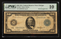 1914 U.S. $50 Federal Reserve Note, Chicago - Fr. 1051 Signed: White / Mellon (PMG Very Good 10) at PristineAuction.com