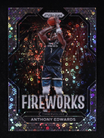 Anthony Edwards 2022-23 Panini Prizm Fireworks Prizms Silver #14 at PristineAuction.com