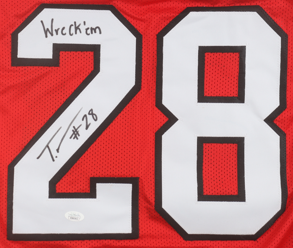 Tahj Brooks Signed Jersey Inscribed "Wreck 'Em" (JSA) at PristineAuction.com Tahj Brooks Signed Jersey Inscribed "Wreck 'Em" (JSA) at PristineAuction.com