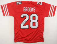 Tahj Brooks Signed Jersey Inscribed "Wreck 'Em" (JSA) at PristineAuction.com