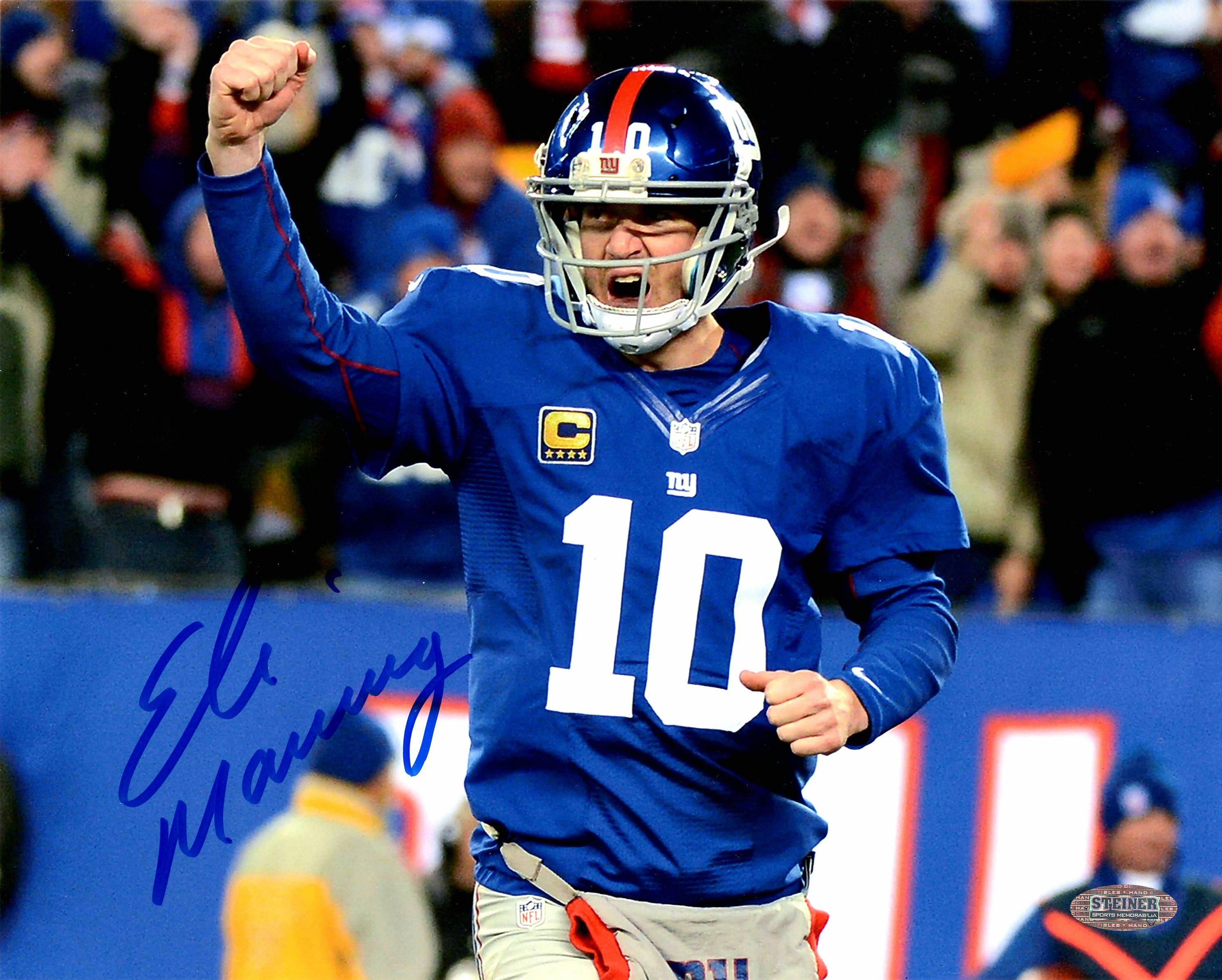 Eli Manning Signed Giants 8x10 Photo (Steiner) at PristineAuction.com Eli Manning Signed Giants 8x10 Photo (Steiner) at PristineAuction.com