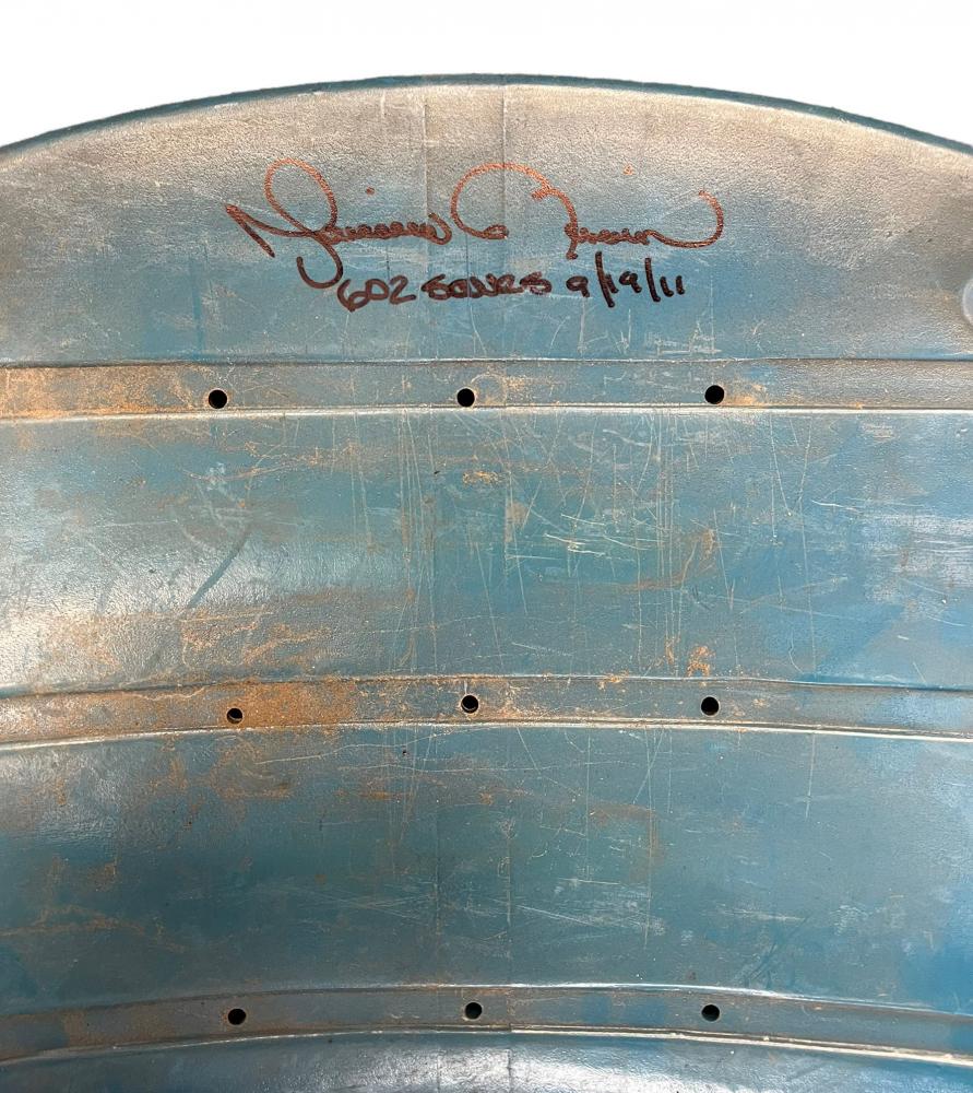 Mariano Rivera Signed Yankees Stadium Seat Bottom Inscribed "602 Saves" & "9-19-11" (Steiner & MLB) at PristineAuction.com Mariano Rivera Signed Yankees Stadium Seat Bottom Inscribed "602 Saves" & "9-19-11" (Steiner & MLB) at PristineAuction.com