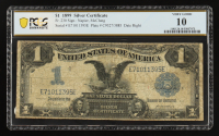 1899 U.S. $1 "Black Eagle" Silver Certificate - Fr. 230 Date Right, Signed: Napier / McClung (PCGS Very Good 10) at PristineAuction.com