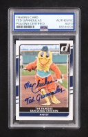 Ted Giannoulas Signed 2016 Donruss #151 Inscribed "The Chicken" (PSA) at PristineAuction.com