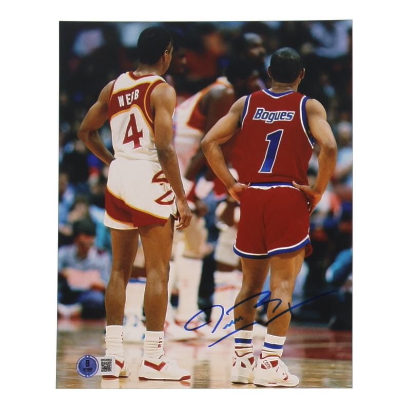 Muggsy Bogues Signed Bullets 8x10 Photo (Beckett) at PristineAuction.com Muggsy Bogues Signed Bullets 8x10 Photo (Beckett) at PristineAuction.com