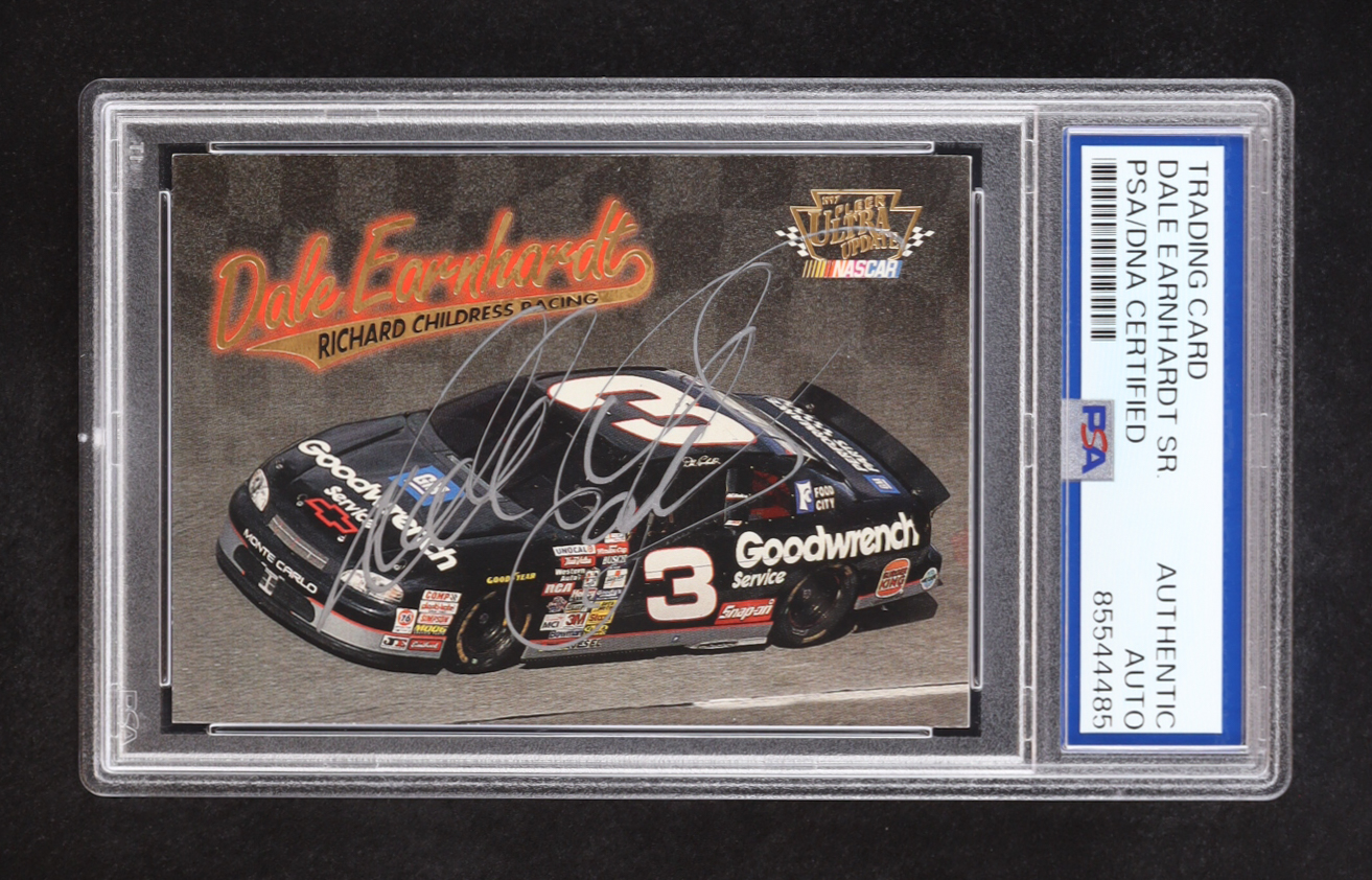 Dale Earnhardt Sr. Signed 1997 Ultra Update Dale Earnhardt's Car #77 (PSA) at PristineAuction.com Dale Earnhardt Sr. Signed 1997 Ultra Update Dale Earnhardt's Car #77 (PSA) at PristineAuction.com