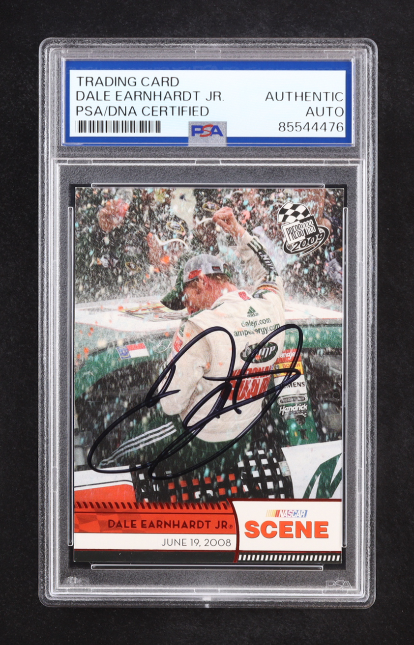 Dale Earnhardt Jr. Signed 2009 Press Pass Red NS #74 (PSA) at PristineAuction.com Dale Earnhardt Jr. Signed 2009 Press Pass Red NS #74 (PSA) at PristineAuction.com
