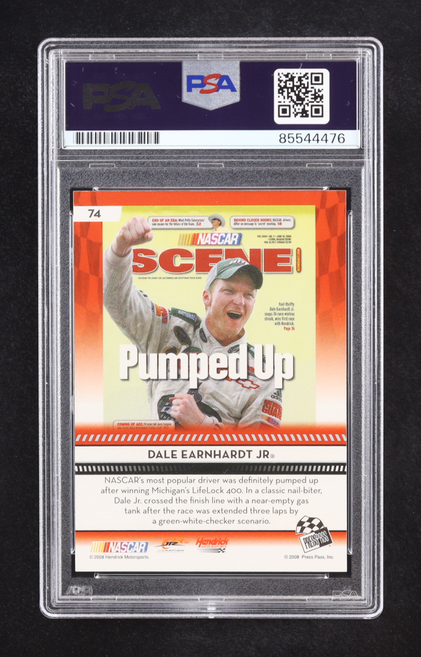 Dale Earnhardt Jr. Signed 2009 Press Pass Red NS #74 (PSA) at PristineAuction.com Dale Earnhardt Jr. Signed 2009 Press Pass Red NS #74 (PSA) at PristineAuction.com