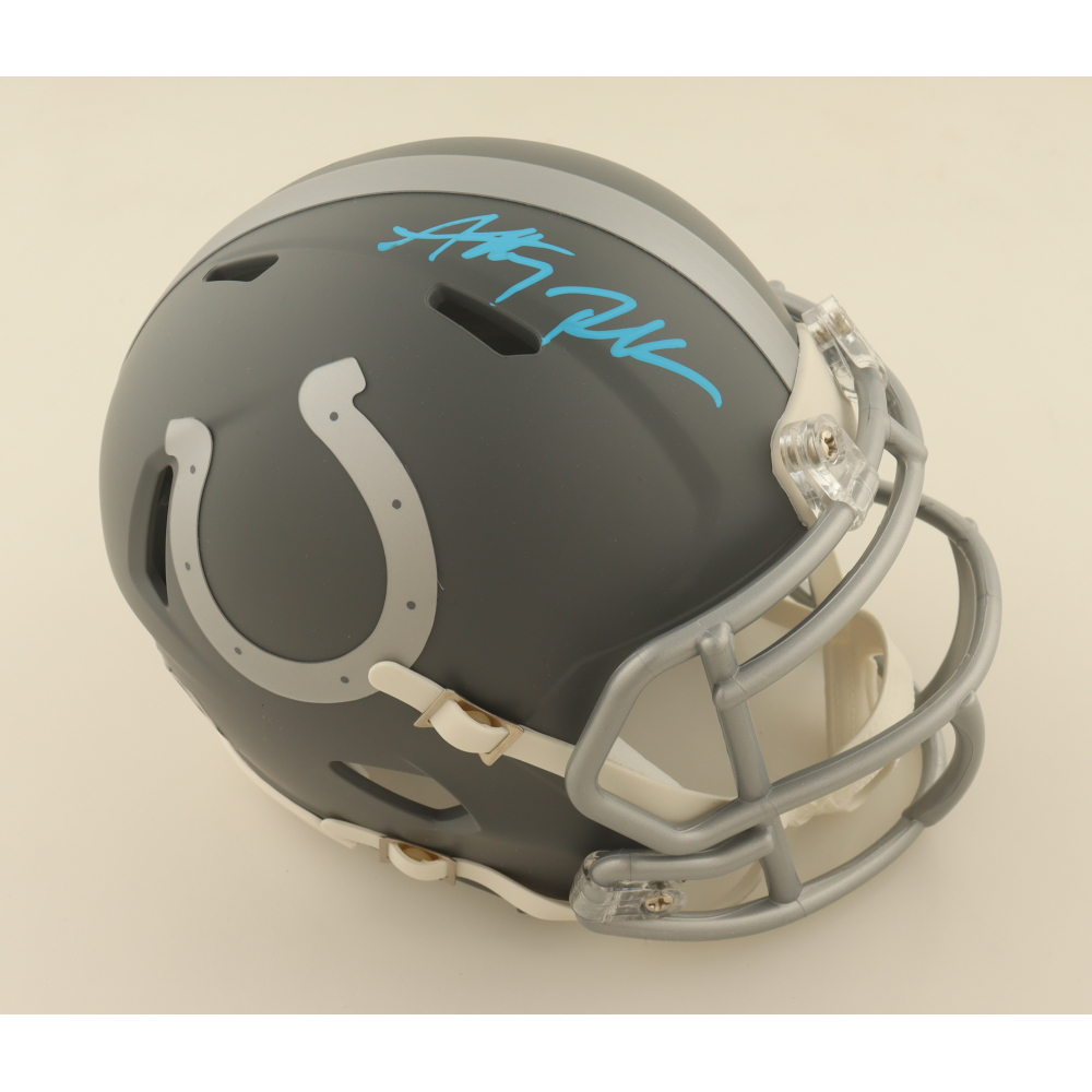 Anthony Richardson Signed Colts Slate Alternate Speed Mini Helmet (Fanatics) at PristineAuction.com