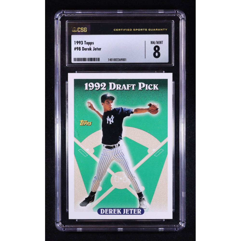 Derek Jeter 1993 Topps #98 RC (CSG 8) at PristineAuction.com