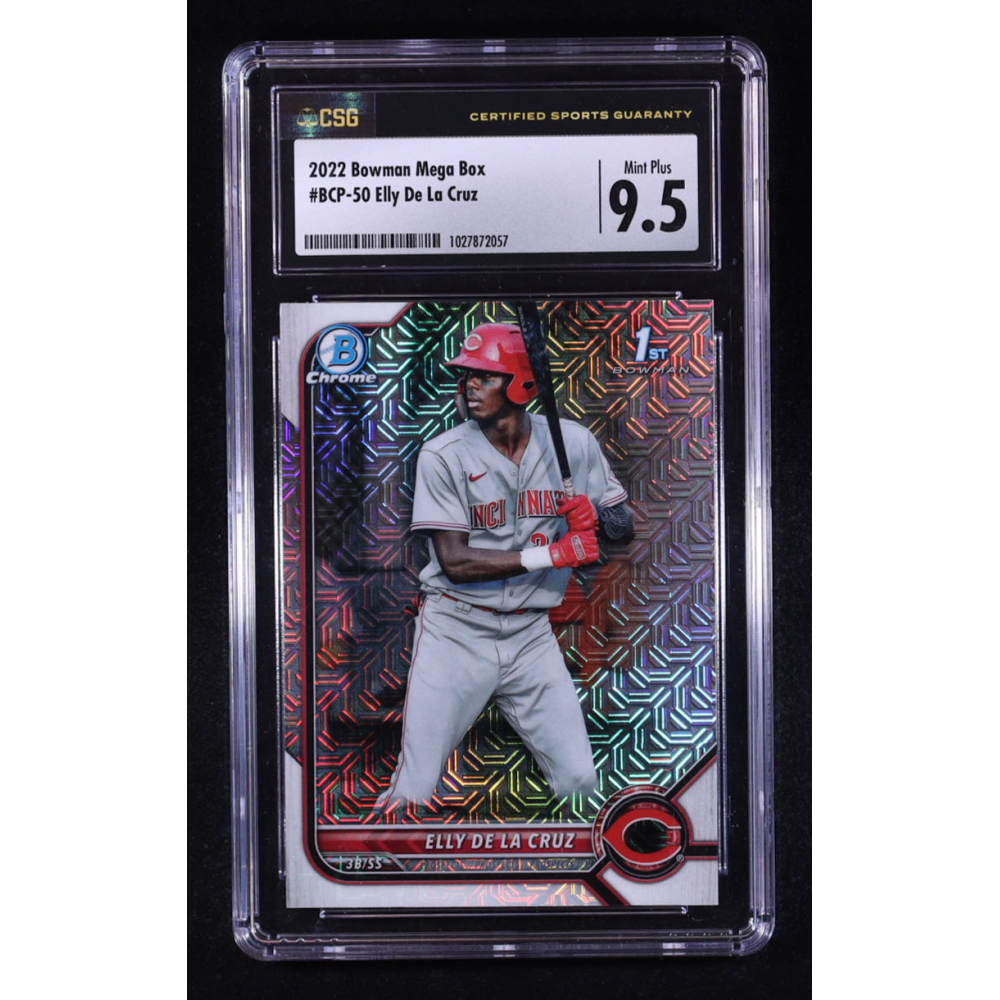 Elly De La Cruz 2022 Bowman Chrome Mega Box Prospects #BCP50 RC (CSG 9.5) at PristineAuction.com