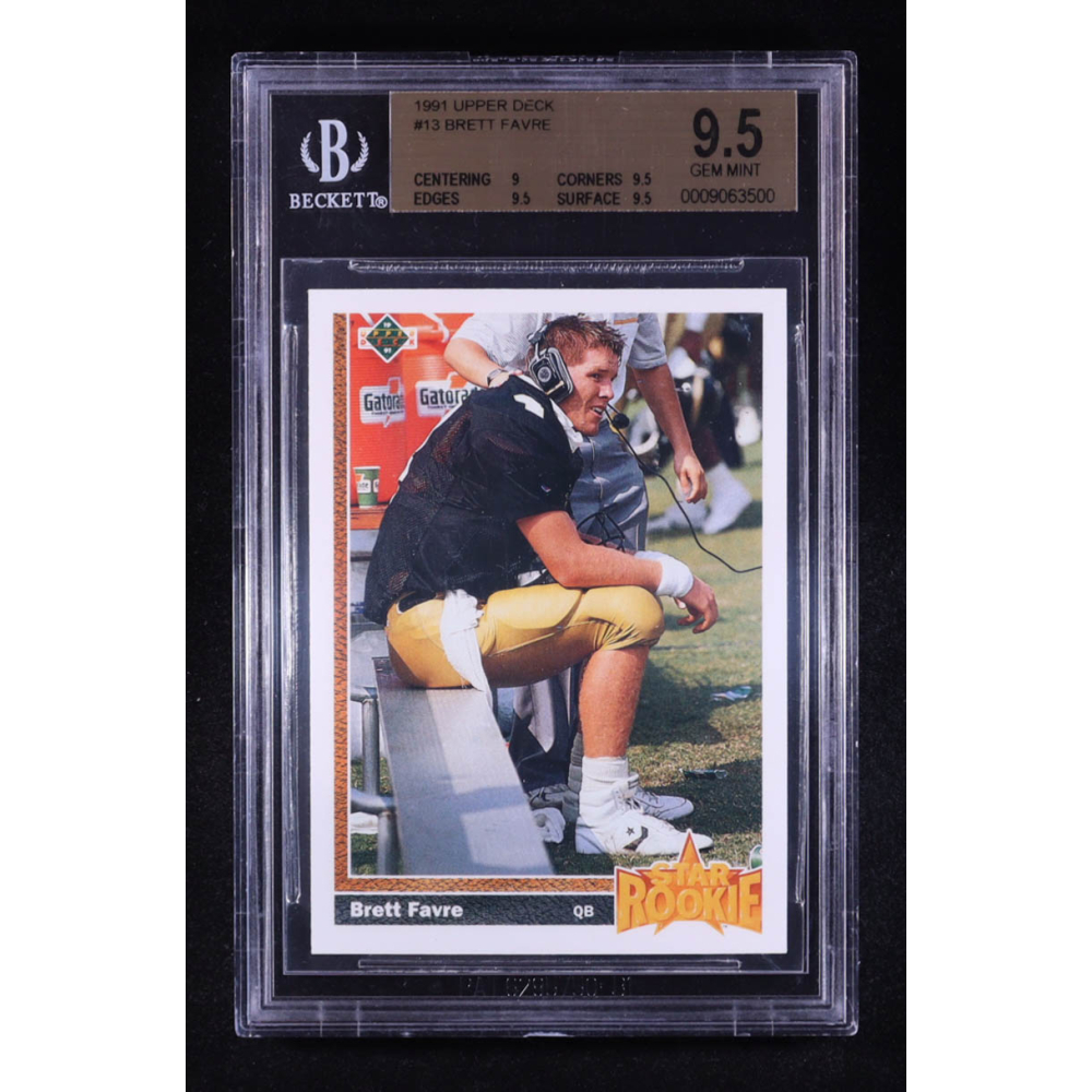 Brett Favre 1991 Upper Deck #13 RC (BGS 9.5) at PristineAuction.com