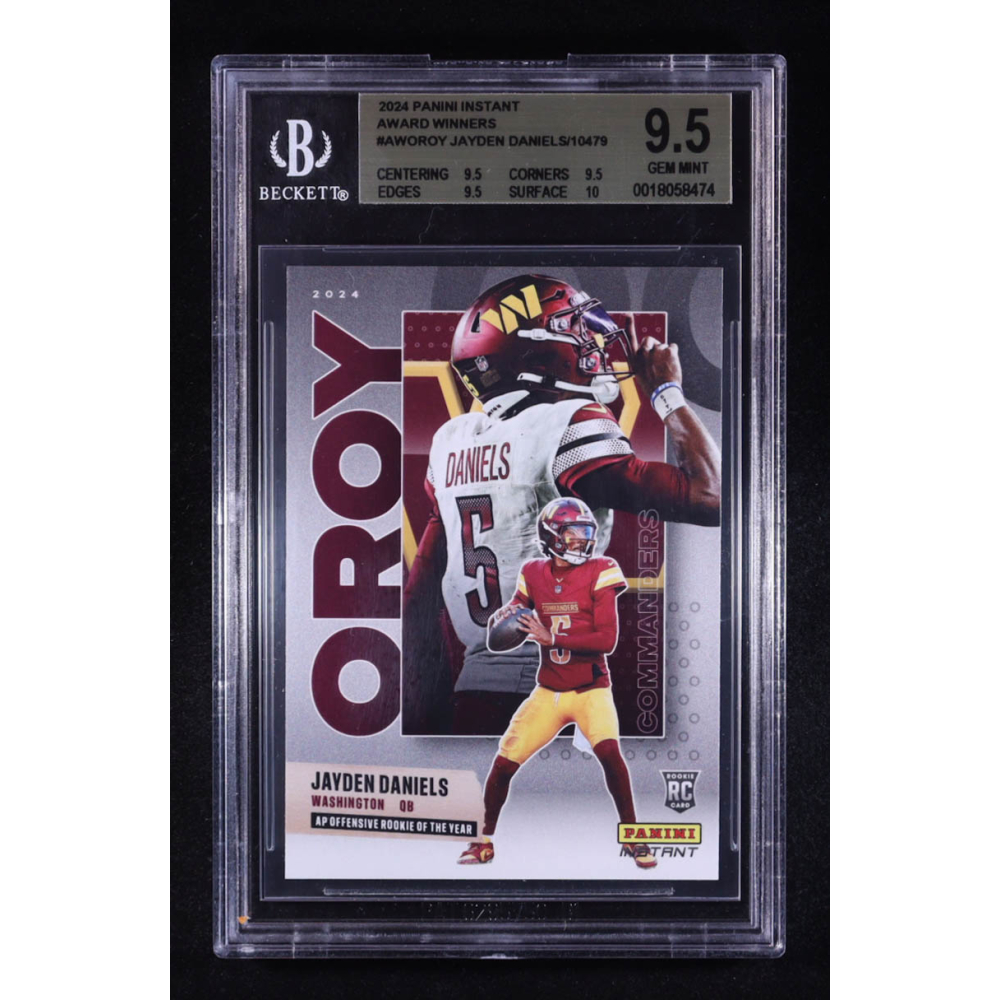 Jayden Daniels 2024 Panini Instant Award Winners #AWOROY RC (BGS 9.5) at PristineAuction.com