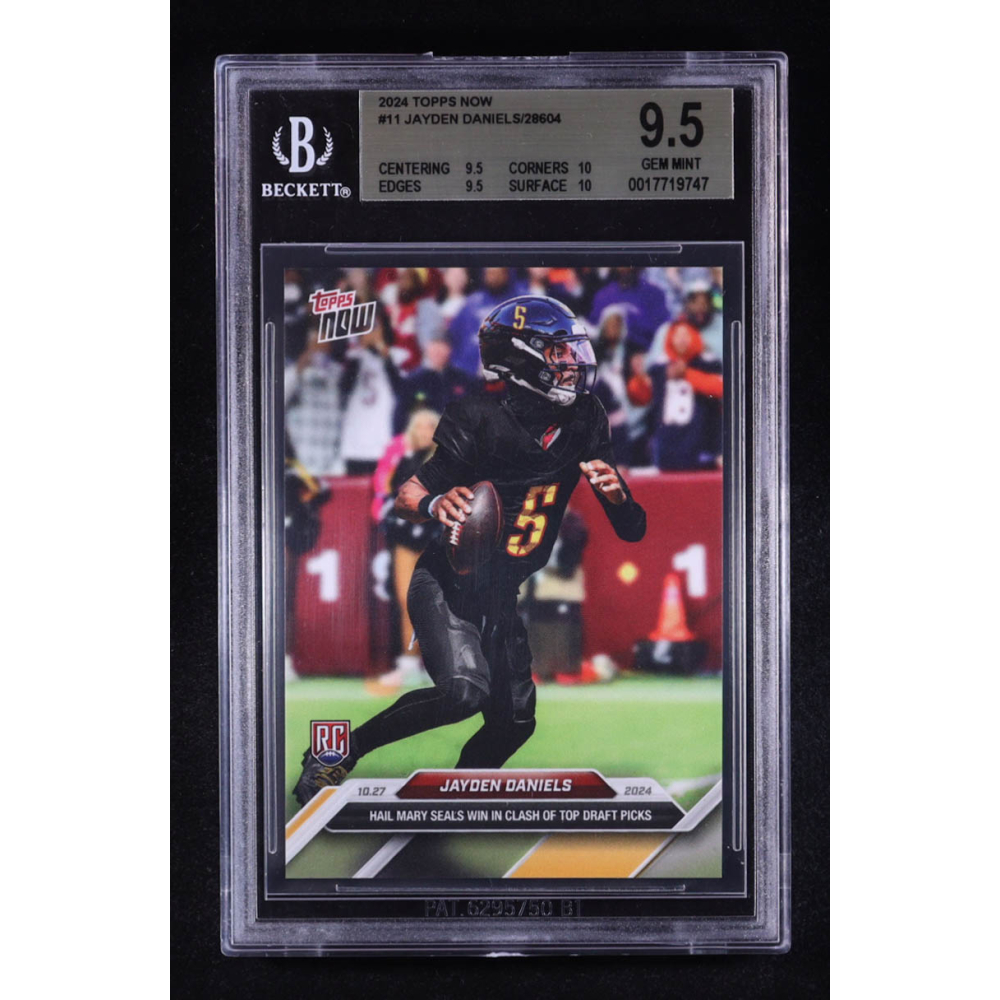 Jayden Daniels 2024 Topps Now #11 RC (BGS 9.5) at PristineAuction.com