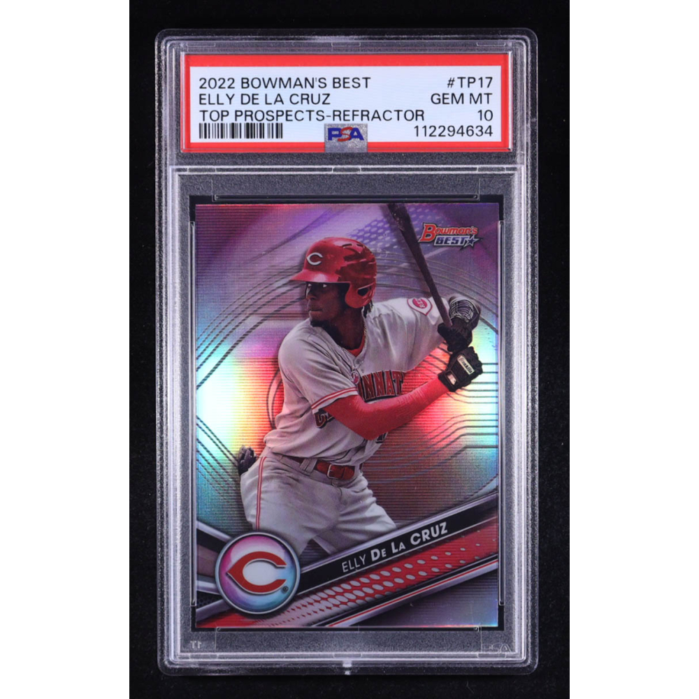 Elly De La Cruz 2022 Bowman's Best Top Prospects Refractors #TP17 RC (PSA 10) at PristineAuction.com
