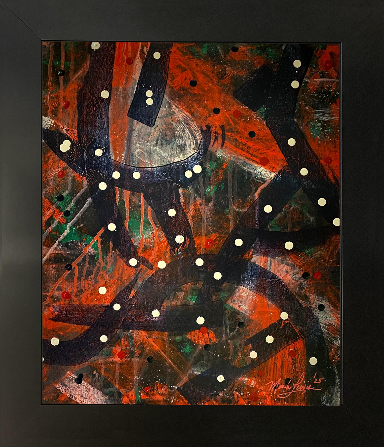 Mark Lewis Custom Framed Original Painting On Canvas #044-25 (Lewis) at PristineAuction.com Mark Lewis Custom Framed Original Painting On Canvas #044-25 (Lewis) at PristineAuction.com