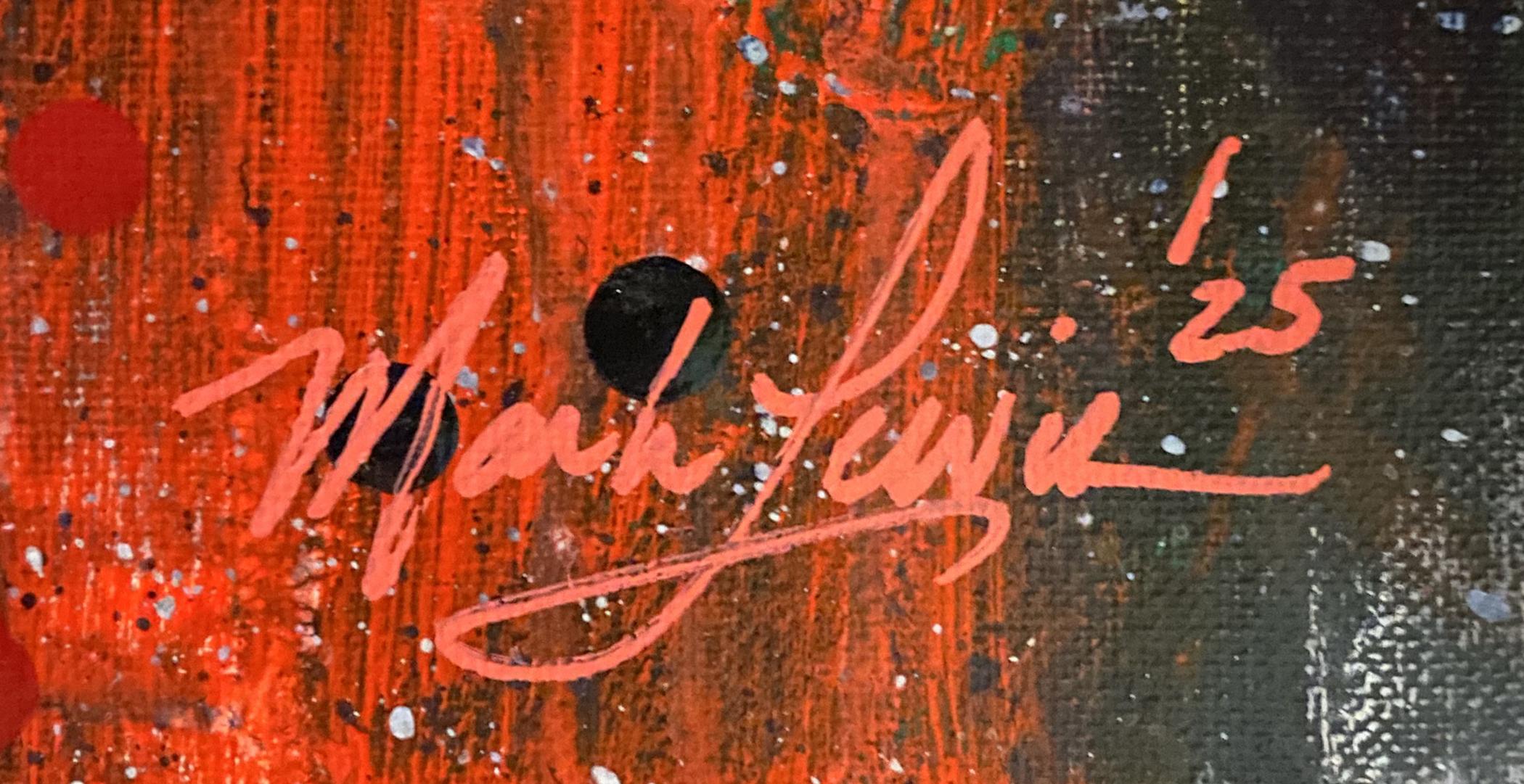 Mark Lewis Custom Framed Original Painting On Canvas #044-25 (Lewis) at PristineAuction.com Mark Lewis Custom Framed Original Painting On Canvas #044-25 (Lewis) at PristineAuction.com