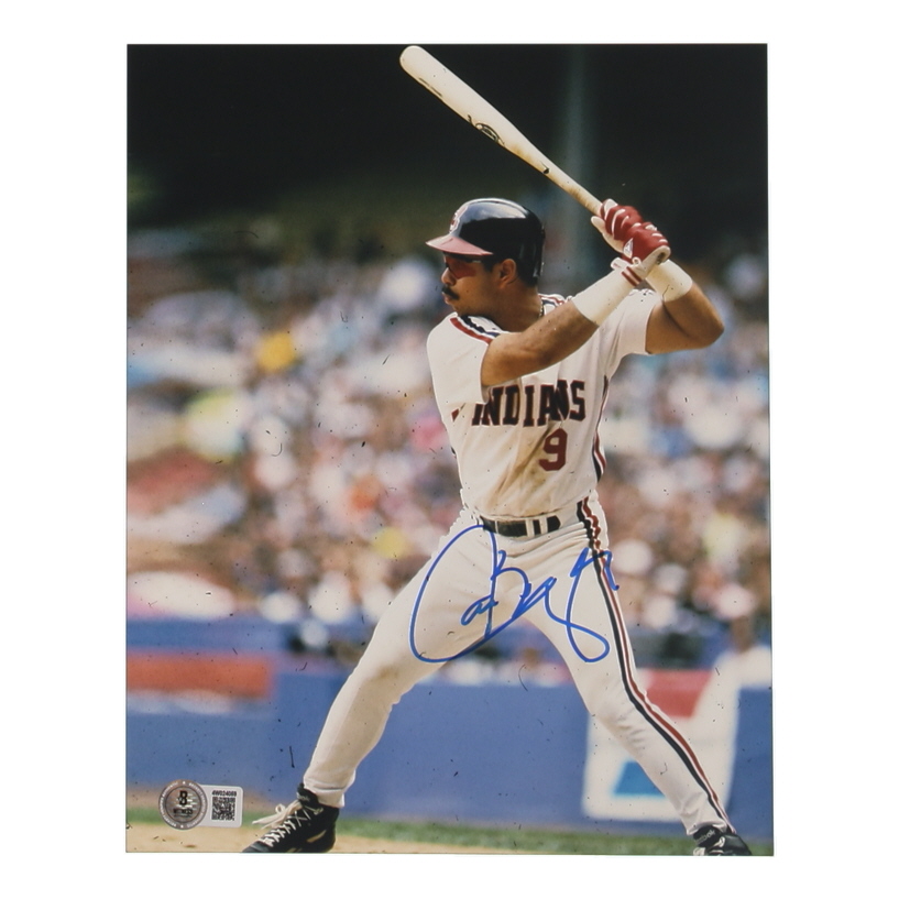Carlos Baerga Signed Indians 8x10 Photo (Beckett) at PristineAuction.com Carlos Baerga Signed Indians 8x10 Photo (Beckett) at PristineAuction.com