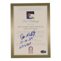 Don Mattingly Signed NYS Hall of Fame Postcard Inscribed "11-10-24 NYS HOF" (Schulte) at PristineAuction.com