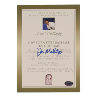Don Mattingly Signed NYS Hall of Fame Postcard (Schulte) at PristineAuction.com