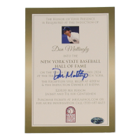 Don Mattingly Signed NYS Hall of Fame Postcard (Schulte) at PristineAuction.com