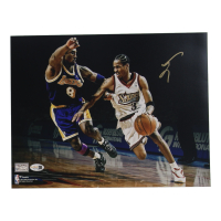Allen Iverson Signed 76ers 11x14 Photo (JSA) at PristineAuction.com