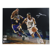 Allen Iverson Signed 76ers 11x14 Photo (Beckett) at PristineAuction.com