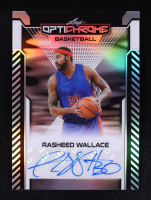 Rasheed Wallace 2025 Leaf Optichrome Basketball Autographs Black Prismatic #OBKRW1 #1/1 at PristineAuction.com