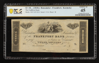 1810s $3 Currency Note, Frankfort, Kentucky - The Frankfort Bank (PCGS Choice XF 45) at PristineAuction.com