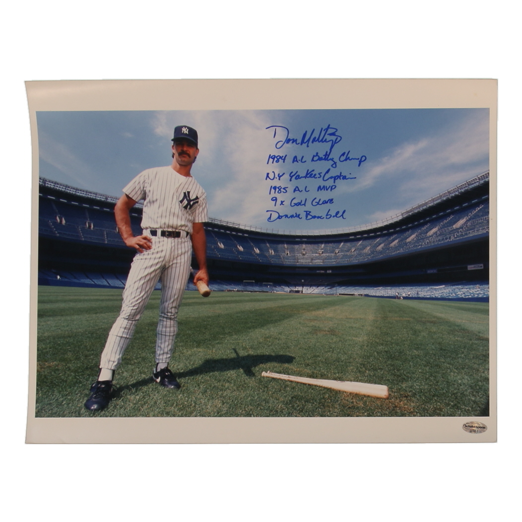 Don Mattingly Signed Yankees 11x14 Photo with Extensive Inscription (Schulte) at PristineAuction.com Don Mattingly Signed Yankees 11x14 Photo with Extensive Inscription (Schulte) at PristineAuction.com