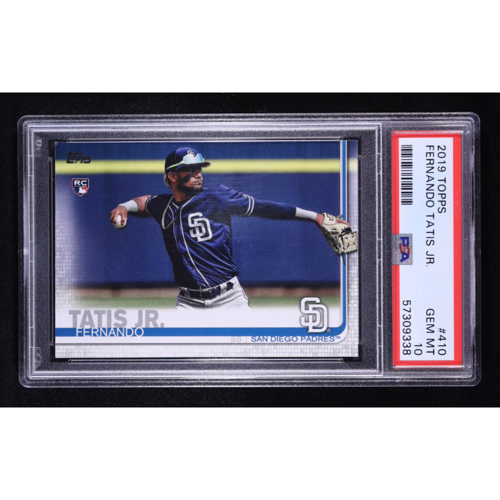 Fernando Tatis Jr. 2019 Topps #410 RC (PSA 10) at PristineAuction.com